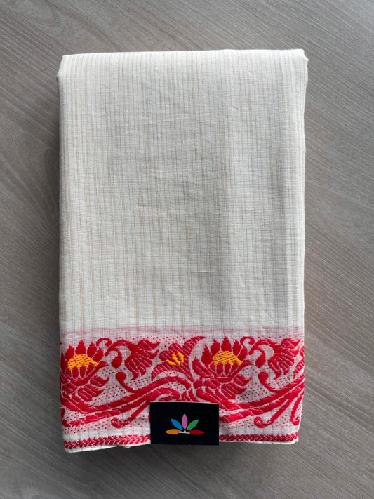 Bengal Soft Cotton Saree (Without blouse) - 34075
