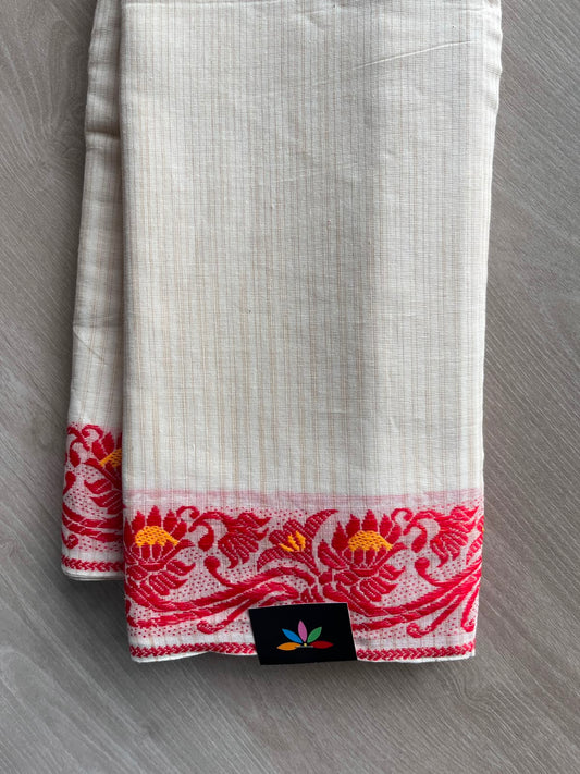 Bengal Soft Cotton Saree (Without blouse) - 34075