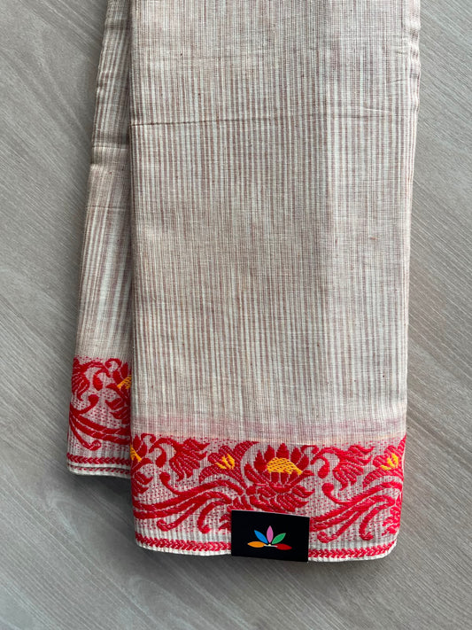 Bengal Soft Cotton Saree (Without blouse) - 34076