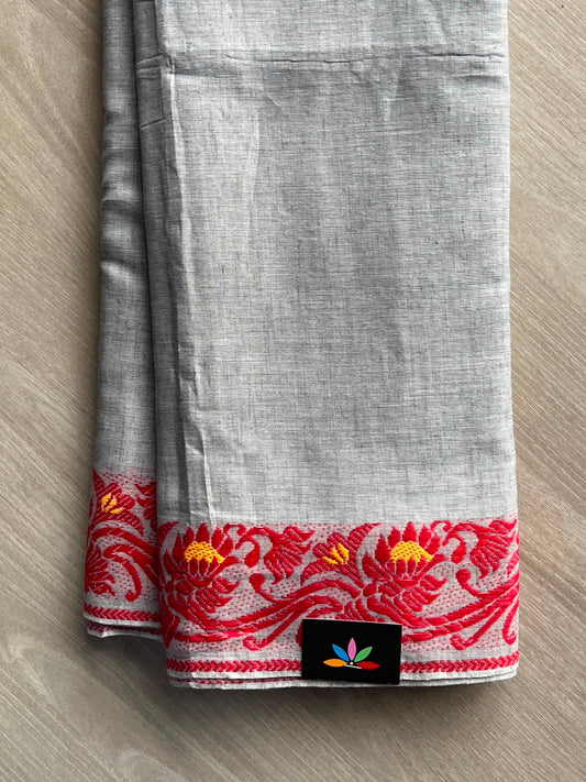 Bengal Soft Cotton Saree (Without blouse) - 34078