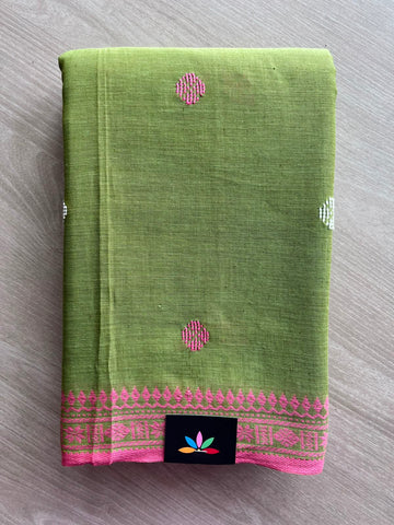 Bengal Soft Cotton Saree (Without Blouse) - 34097