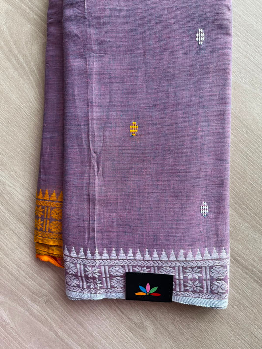Bengal Soft Cotton Saree (Without Blouse) - 34101