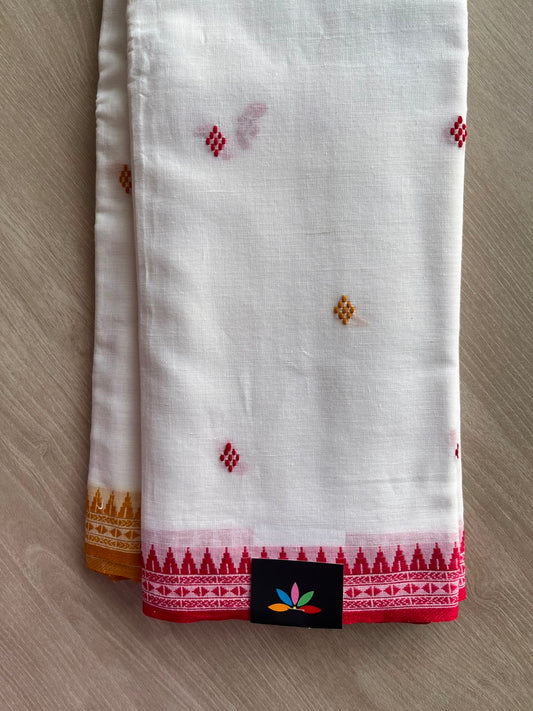 Bengal Soft Cotton Saree (Without Blouse) - 34105