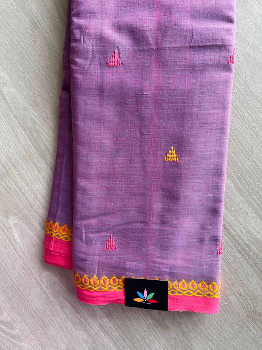Bengal Soft Cotton Saree (Without Blouse) - 34106