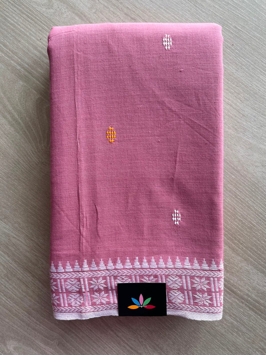 Bengal Soft Cotton Saree (Without Blouse) - 34110