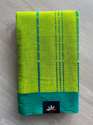Handloom Bengal Soft Cotton Saree (Without Blouse) - 34218