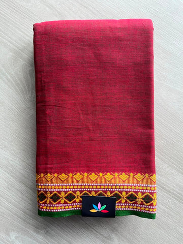 Bengal Soft Cotton Saree (Without Blouse) - 34302