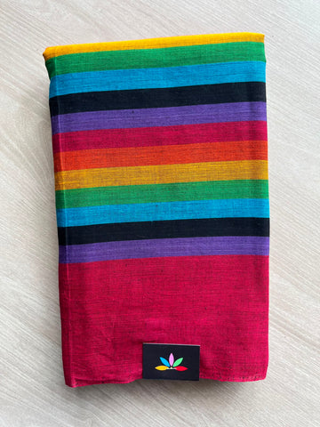 Handloom Bengal Soft Cotton Saree (Without Blouse) - 35005