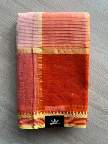 Simple Bengal Cotton Saree (Without blouse) - 35018-35021