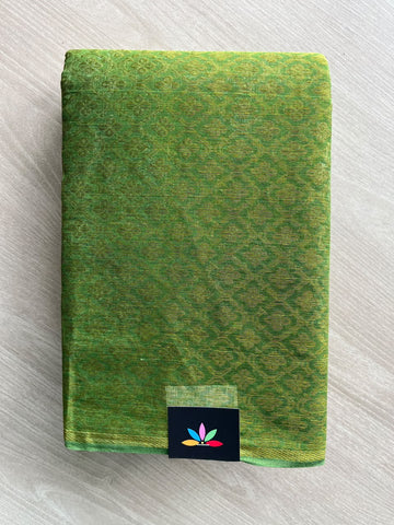 Jacquard Woven Cotton Saree (Without Blouse) - 36291