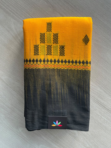 Bengal Soft Cotton Saree (Without Blouse) - 36340