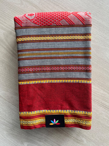 Bengal Soft Cotton Saree (Without Blouse) - 36369