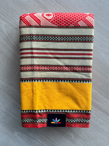 Bengal Soft Cotton Saree (Without Blouse) - 36370