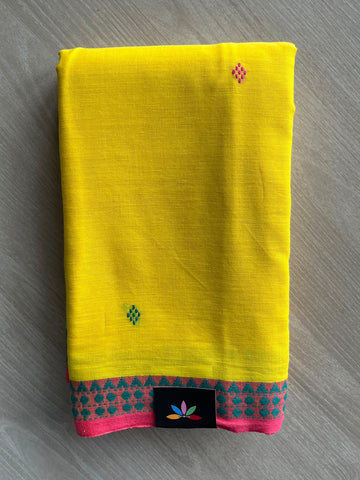 Bengal Soft Cotton Saree (Without Blouse) - 36402-36403