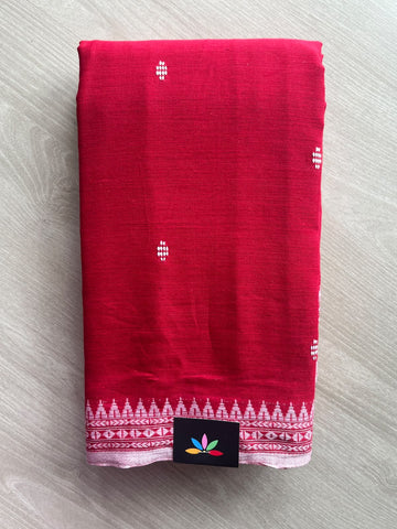 Bengal Soft Cotton Saree (Without Blouse) - 36406
