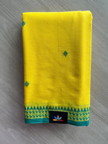 Bengal Soft Cotton Saree (Without Blouse) - 36409