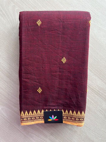 Bengal Soft Cotton Saree (Without Blouse) - 36410
