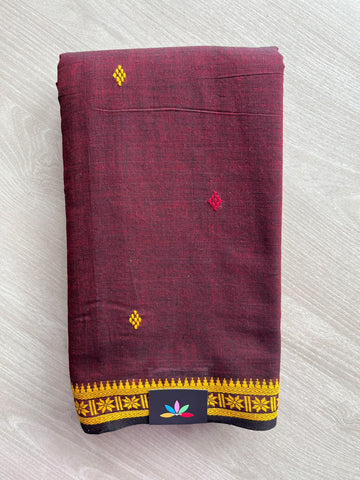 Bengal Soft Cotton Saree (Without Blouse) - 36429