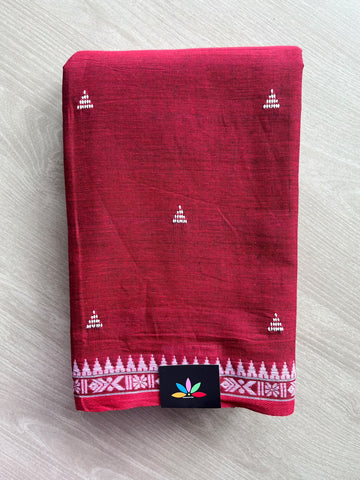 Bengal Soft Cotton Saree (Without Blouse) - 36432