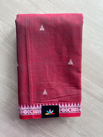 Bengal Soft Cotton Saree (Without Blouse) - 36435