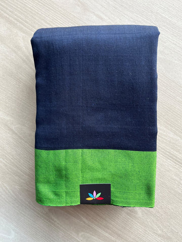 Contrast Border Soft Blended Cotton Saree - 36613-36614