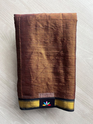 Tissue Border Sequin Work Soft Cotton Saree (Without Blouse) - 36628