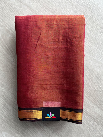 Tissue Border Sequin Work Soft Cotton Saree (Without Blouse) - 36631