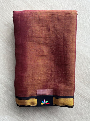 Tissue Border Sequin Work Soft Cotton Saree (Without Blouse) - 36633