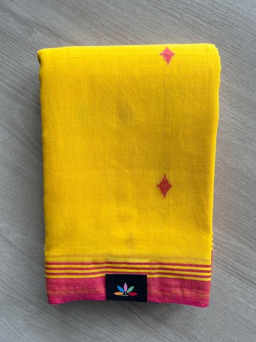 Woven Butta Soft Cotton Saree - 36653