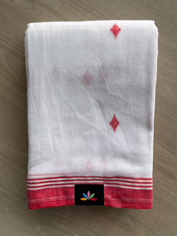Woven Butta Soft Cotton Saree - 36657