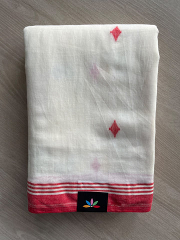 Woven Butta Soft Cotton Saree - 36664