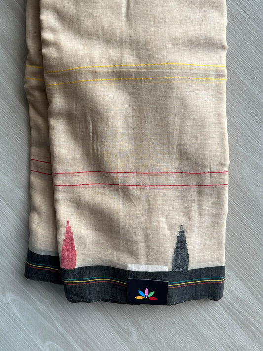 Simple Jamdani Soft Cotton Saree - 36697