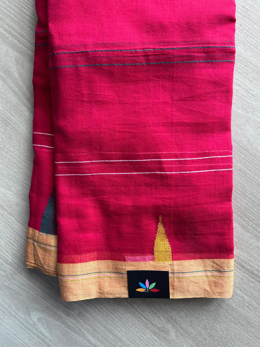 Simple Jamdani Soft Cotton Saree - 36698