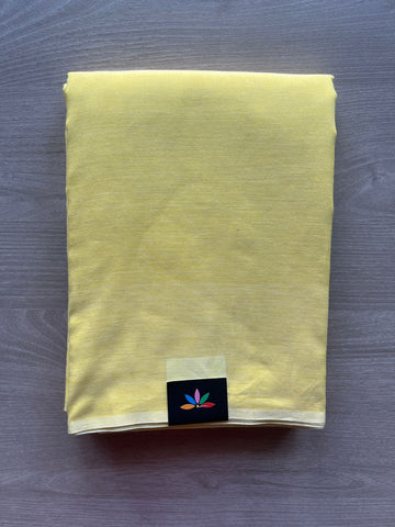Light Yellow Minimalistic Bengal Soft Cotton Saree - 29674