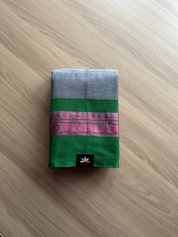 Big Border Bengal Soft Cotton Saree-15032