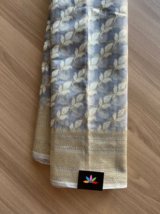 Handloom Banarasi Cotton Saree -13712