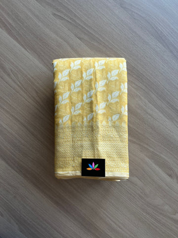 Handloom Banarasi Cotton Saree -13714