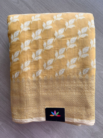 Handloom Banarasi Cotton Saree -13714