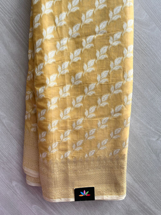 Handloom Banarasi Cotton Saree -13714