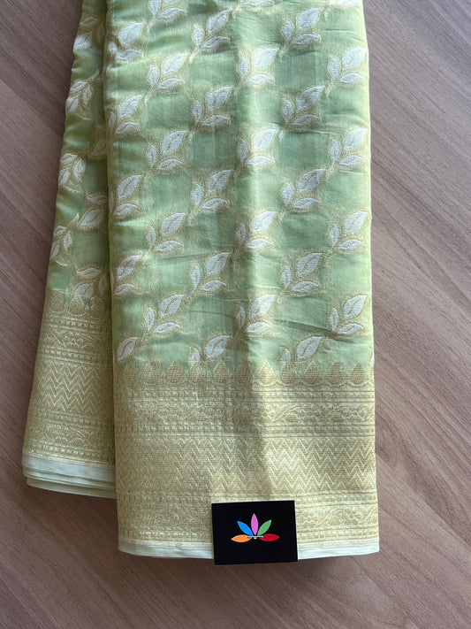 Handloom Banarasi Cotton Saree -13715