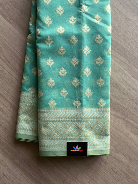 Handloom Banarasi Cotton Saree -13957