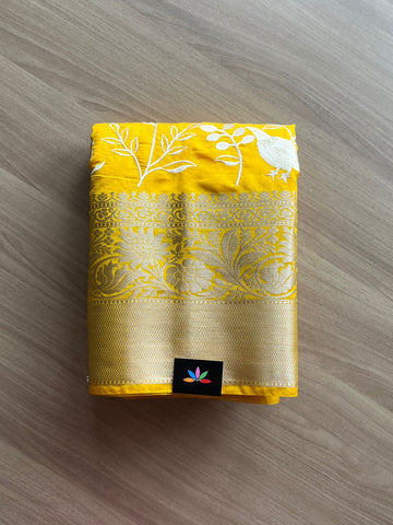 Banarasi Soft Moonga Silk Saree with Resham Emrboidery -13968