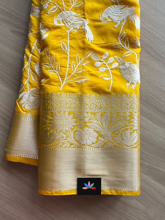 Banarasi Soft Moonga Silk Saree with Resham Emrboidery -13968