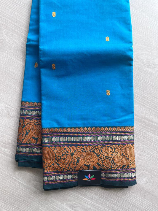 Fancy Butta Chettinad Cotton Saree-2489