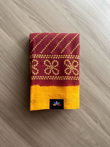 Zari Border Sungudi Print Pure Cotton Saree -22006
