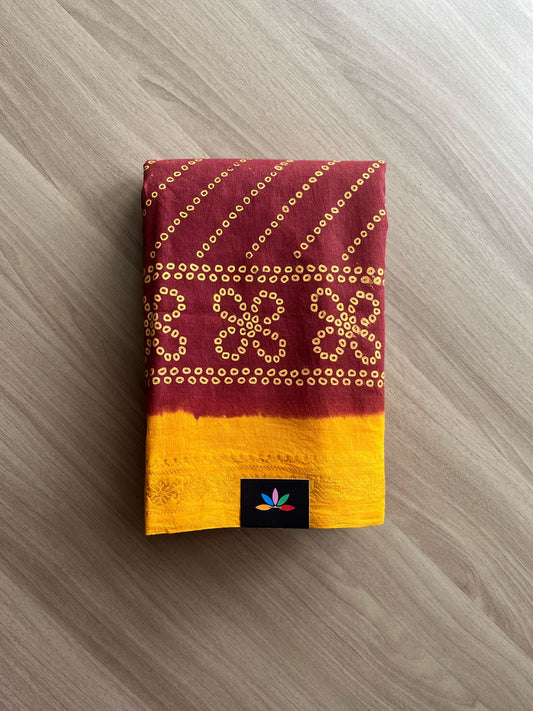 Zari Border Sungudi Print Pure Cotton Saree -22006