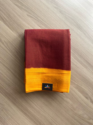 Tissue Blended Contrast Border Cotton Saree -22037