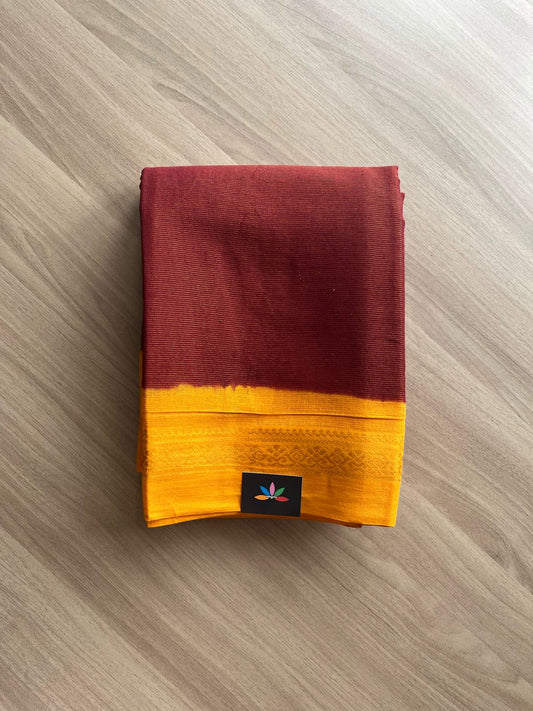 Tissue Blended Contrast Border Cotton Saree -22037