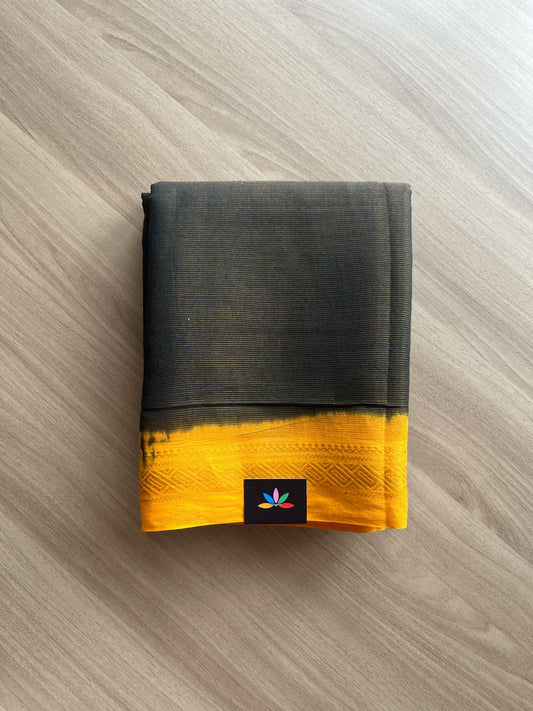 Tissue Blended Contrast Border Cotton Saree -22039