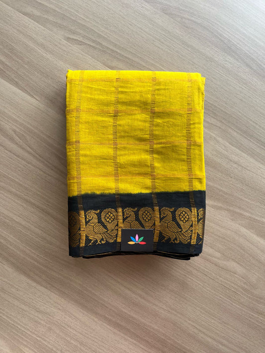 Big Zari Checks Cotton Saree-22063